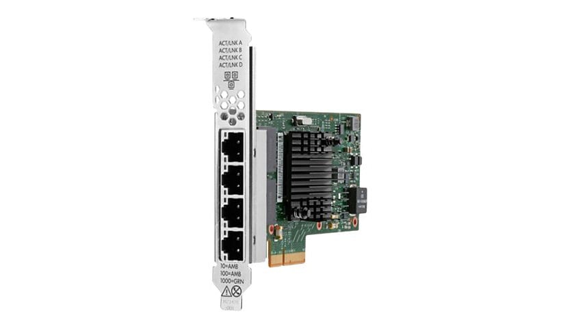 HPE I350-T4 - adaptateur réseau - PCIe 2.0 x4 - Gigabit Ethernet x 4