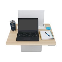 Ergotron WorkFit Elevate Sit-Stand - wall-mounted sit/standing desk - rectangular - mendota maple