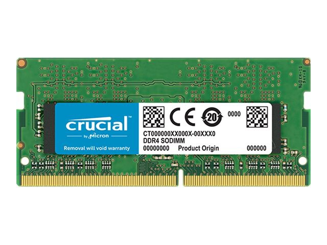 Crucial - DDR4 - module - 16 GB - SO-DIMM 260-pin - 3200 MHz / PC4-25600 -