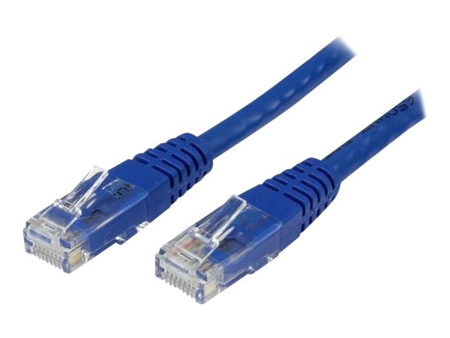 StarTech.com 3' CAT6 Ethernet cable - 10 Pack - Blue Cord - Molded - ETL