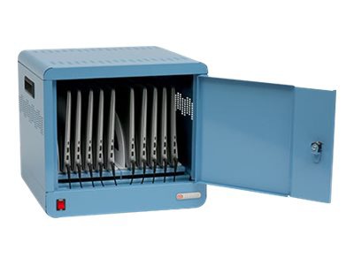 Bretford Cube Micro Station TVS10PAC cabinet unit - for 10 notebooks/tablets - navy blue