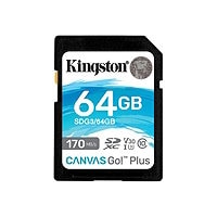Kingston Canvas Go! Plus - carte mémoire flash - 64 Go - SDXC UHS-I