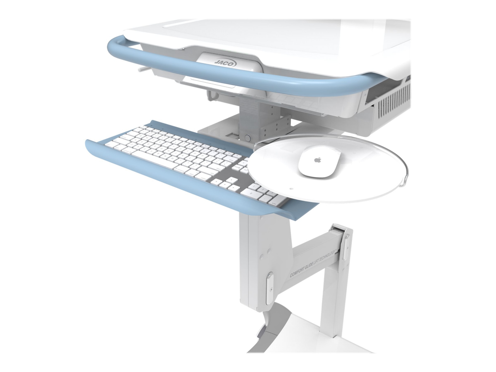 Jaco Pivoting Mouse Tray Option - Mounts Above Right Side of Keyboard Tray