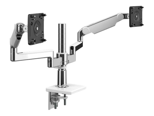 Humanscale M/FLEX M2.1 mounting kit - for 2 LCD displays - polished aluminu