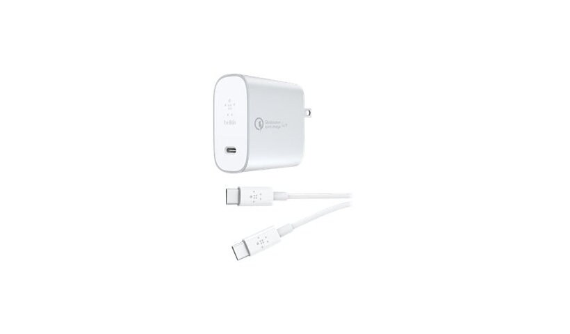 Belkin BOOST CHARGE USB-C Home Charger + Cable with Quick Charge power adap