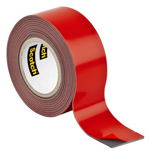 Scotch-Mount Outdoor Exterior double-sided tape - 1 in x 37 ft - gray