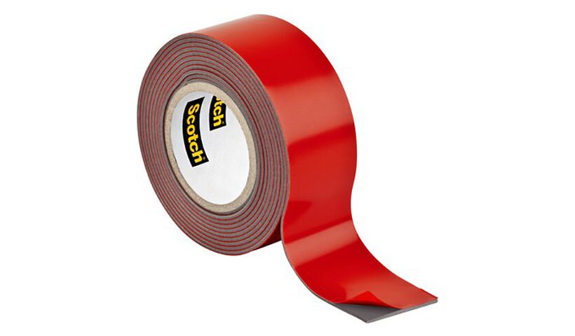 Scotch-Mount Outdoor Exterior double-sided tape - 1 in x 37 ft - gray