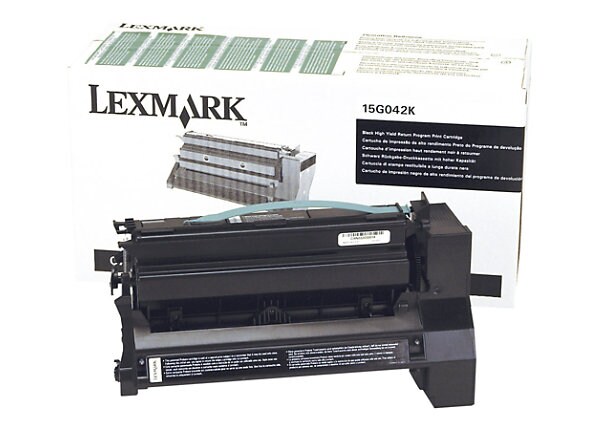 Lexmark Return Program 15G042K Hi-Yield Black Toner Cartridge