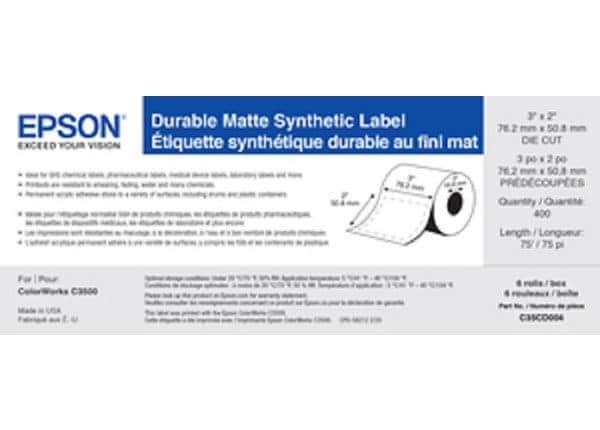 Epson - die cut labels - matte - 285 label(s) -