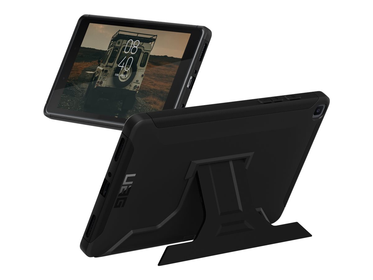 UAG Rugged Case w/ Kickstand for Samsung Galaxy Tab 8.4 - Scout Black - back cover for tablet