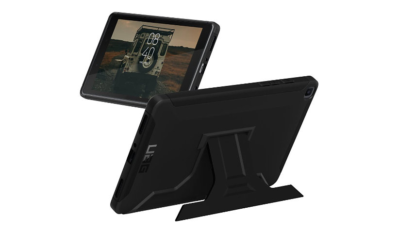 UAG Rugged Case w/ Kickstand for Samsung Galaxy Tab 8.4 - Scout Black - bac
