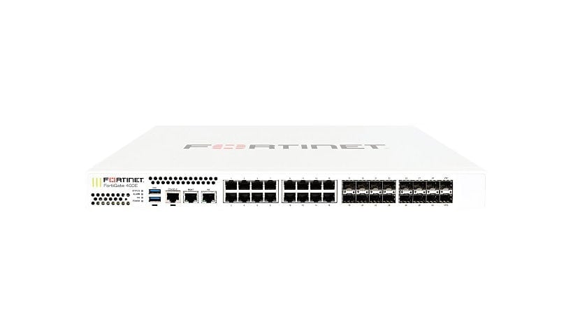 Fortinet FortiGate 400E - security appliance - with 1 year FortiCare 24X7 S