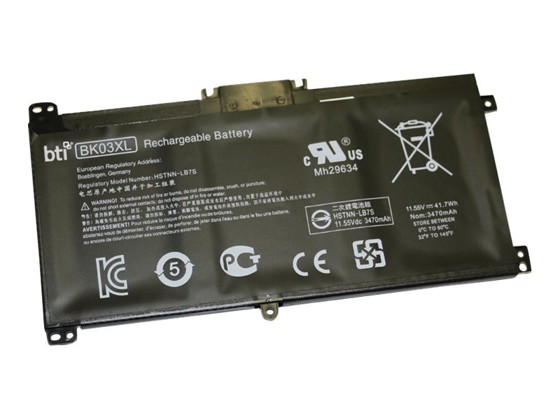 BTI BK03XL-BTI LI-ION NOTEBOOK BATTERY FOR HP