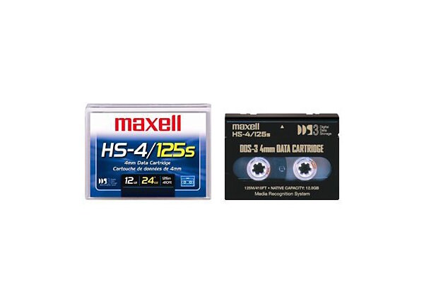 Maxell HS-4/125s - DAT x 1 - 12 GB - storage media