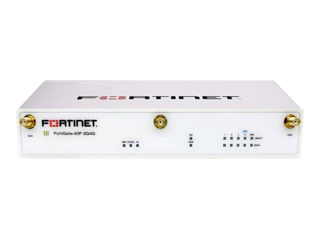 Fortinet FortiGate 40F-3G4G - security appliance - with 1 year FortiCare 24X7 Service + 1 year FortiGuard