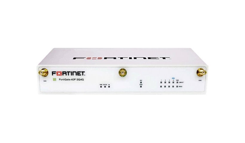 Fortinet FortiGate 40F-3G4G - security appliance - with 1 year FortiCare 24X7 Service + 1 year FortiGuard