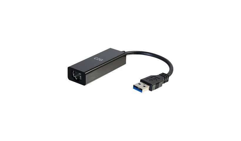 C2G USB 3.0 to Ethernet Network Adapter with PXE Boot - Black - M/F