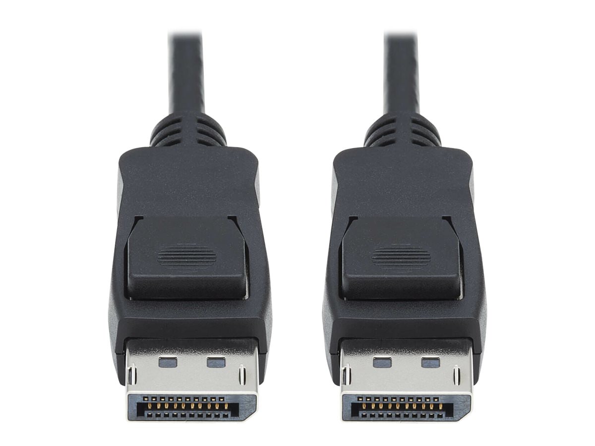 Tripp Lite DisplayPort 1.4 Cable w Latching Connectors 8K HDR M/M Black 6ft