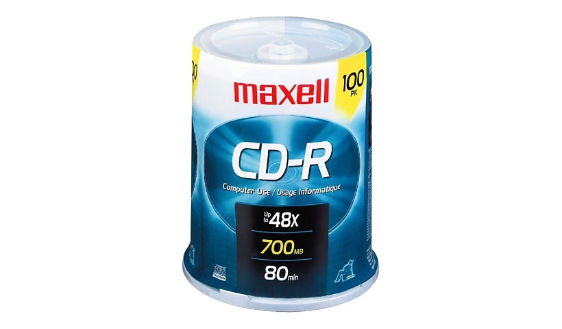 Maxell - CD-R x 100 - 700 MB - storage media