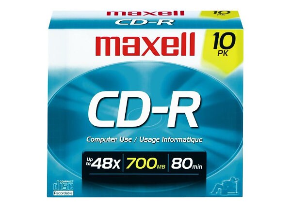 Maxell - CD-R x 10 - 700 Mo - support de stockage