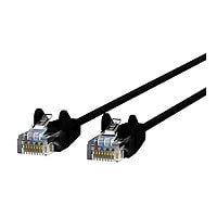 Belkin Cat6 3ft Slim 28 AWG Black Ethernet Patch Cable, UTP, Snagless, Molded, RJ45, M/M, 3'