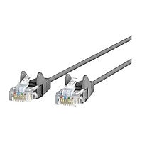 Belkin Cat6 6ft Slim 28 AWG Grey Ethernet Patch Cable, UTP, Snagless, Molded, RJ45, M/M, 6'