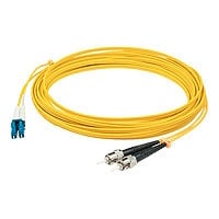 AddOn 5m LC to ST OS1 Yellow Patch Cable - patch cable - 5 m - yellow