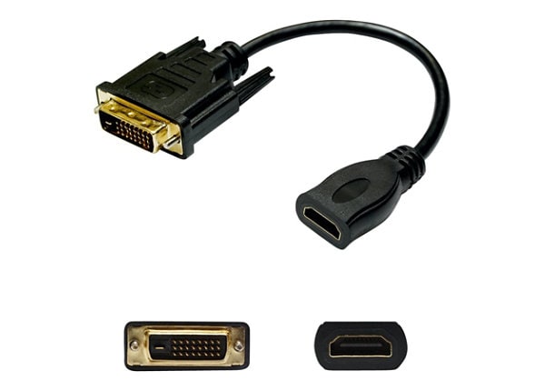 ADDON 5PK 8IN DVI-D TO HDMI M/F ADPT