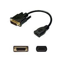 AddOn 5 Pack 8in DVI-D to HDMI Adapter Cable - adapter - HDMI / DVI - 20 cm