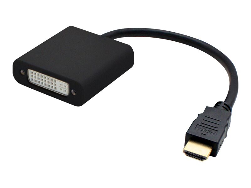 AddOn 8in HDMI to DVI-D Adapter Cable - adaptateur vidéo - HDMI / DVI - 20 cm