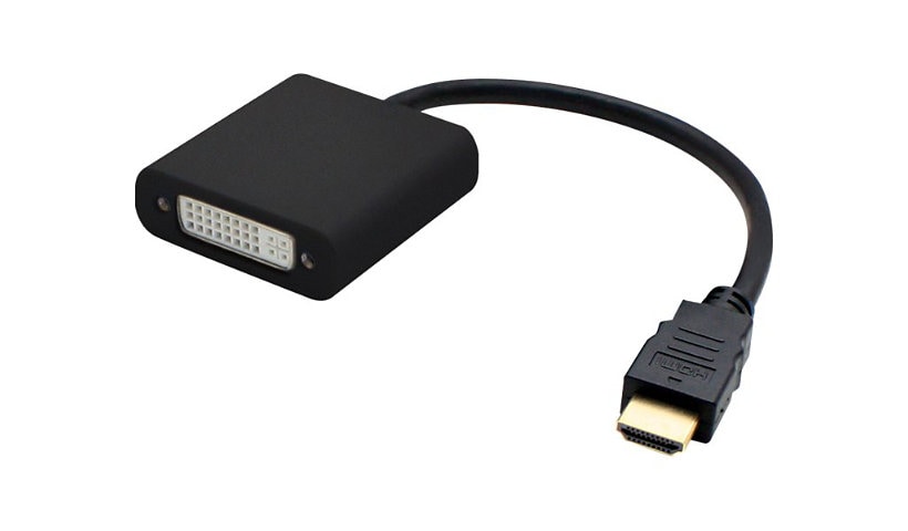 AddOn 8in HDMI to DVI-D Adapter Cable - adaptateur vidéo - HDMI / DVI - 20 cm