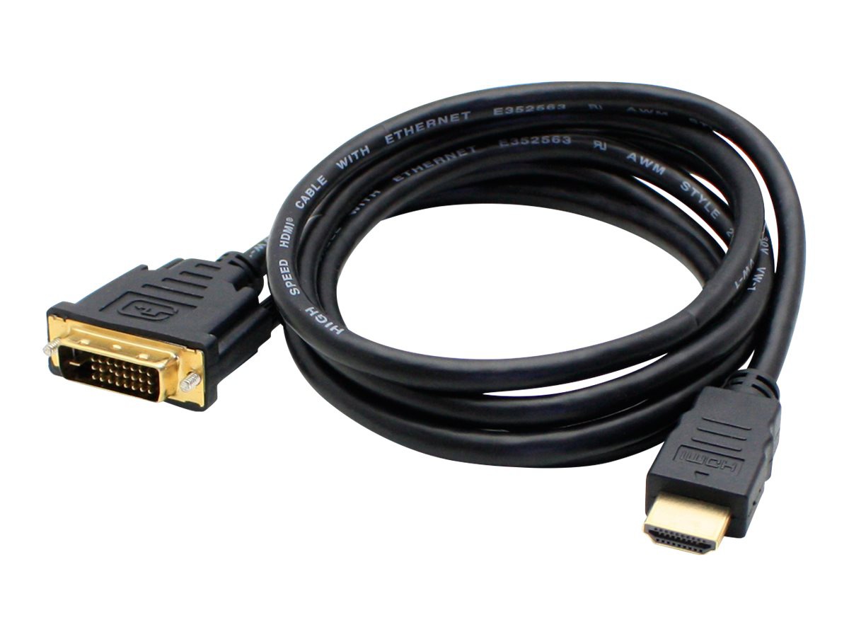 AddOn 6ft HDMI 1.3 Male to DVI-D Single Link (18+1 pin) Male Black Cable Fo