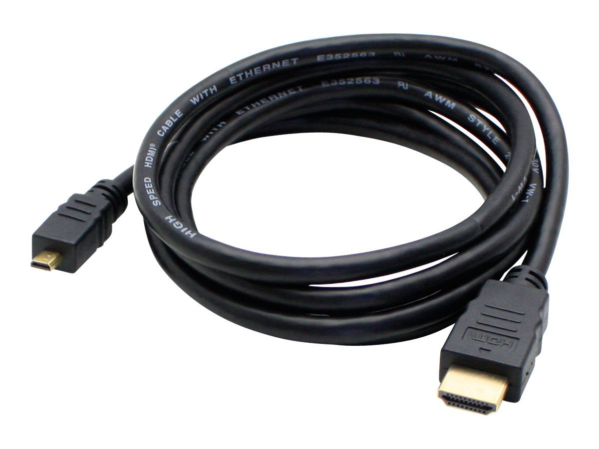 AddOn 3ft (30cm) HDMI to Micro-HDMI Adapter Cable - Male to Male