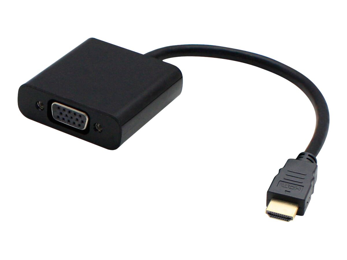 AddOn 5 Pack 8in HDMI to VGA Adapter Cable - convertisseur vidéo - noir