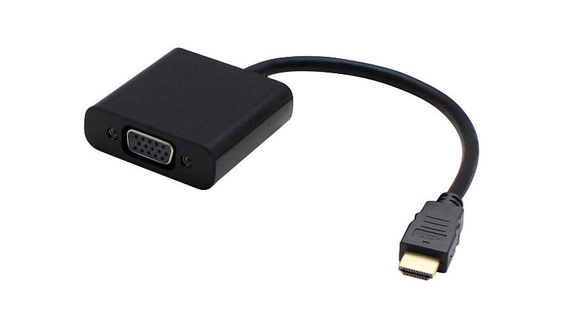 AddOn 5 Pack 8in HDMI to VGA Adapter Cable - convertisseur vidéo - noir