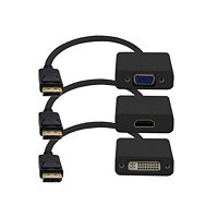 AddOn 8in Mini-DP to VGA Adapter Cable - video converter - black