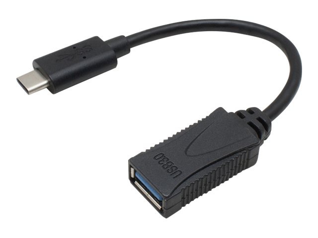 AddOn USB C 3.1 Male to USB A 3.0 Female Black Adapter