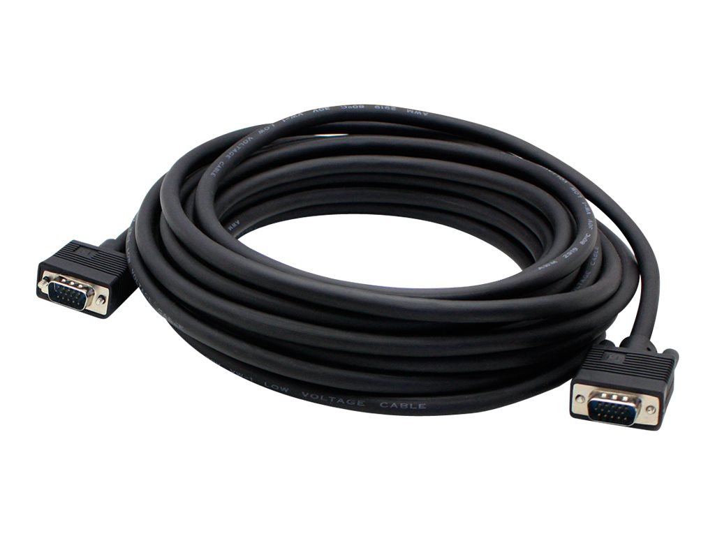 AddOn 6ft VGA Male to VGA Male Black Cable For Resolution Up to 1920x1200 (