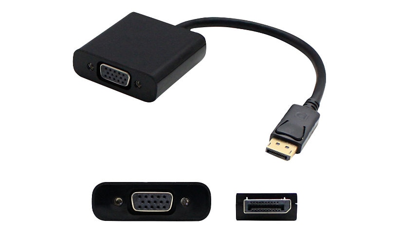 AddOn 8in DisplayPort to VGA Adapter Cable - video converter - black