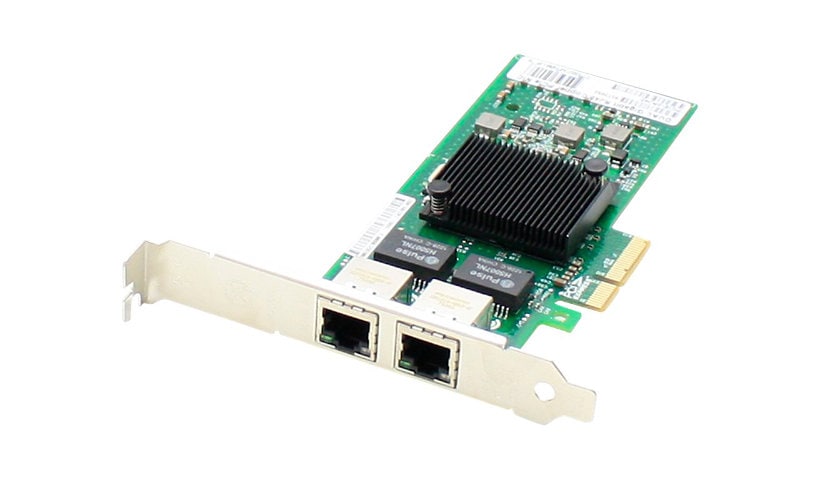 AddOn Intel I350T2 Comparable Dual RJ-45 Port PCIe NIC - network adapter -