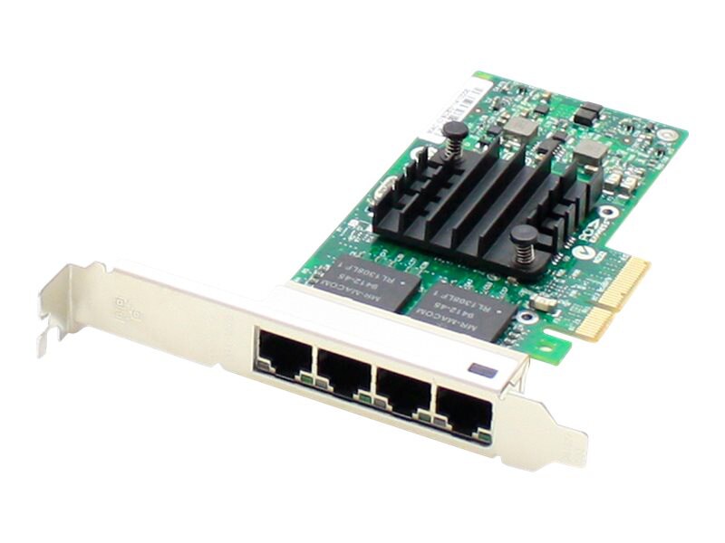 AddOn HP 647594-B21 Comparable Quad RJ-45 Port PCIe NIC - network adapter -