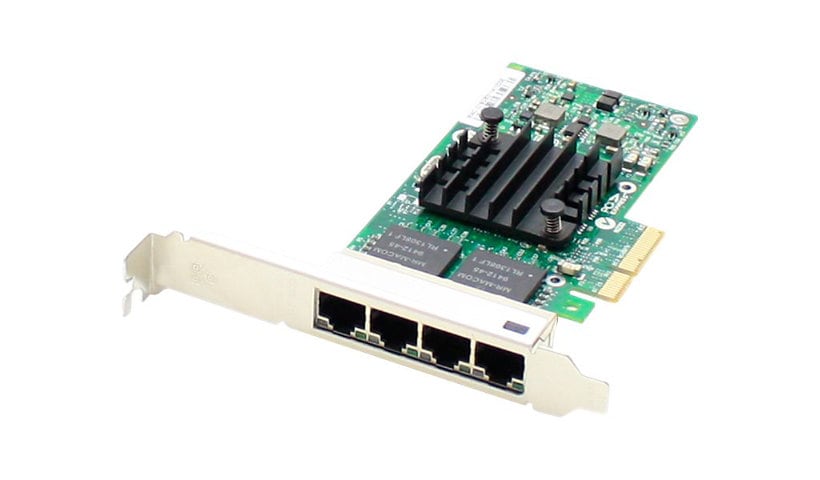 AddOn HP 647594-B21 Comparable Quad RJ-45 Port PCIe NIC - network adapter - PCIe x4 - 1000Base-T x 4
