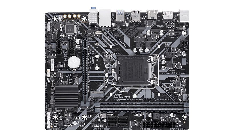 Gigabyte H310M A 2,0 - 1,0 - motherboard - micro ATX - LGA1151 Socket - H31