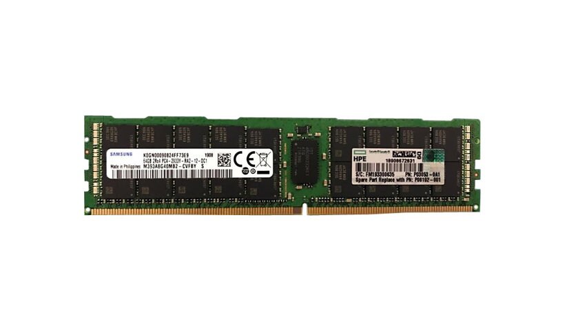 HPE Synergy Smart Memory - DDR4 - module - 64 Go - DIMM 288 broches - 2933 MHz / PC4-23400 - mémoire enregistré
