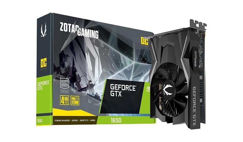 ZOTAC GAMING GeForce GTX 1650 OC - graphics card - GF GTX 1650 - 4 GB
