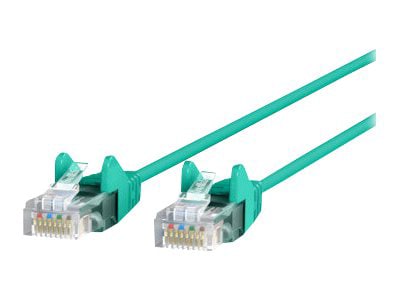 Belkin Slim - patch cable - 1 ft - green