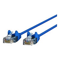 Belkin Cat6 20ft Slim 28 AWG Blue Ethernet Patch Cable, UTP, Snagless, Molded, RJ45, M/M, 20'