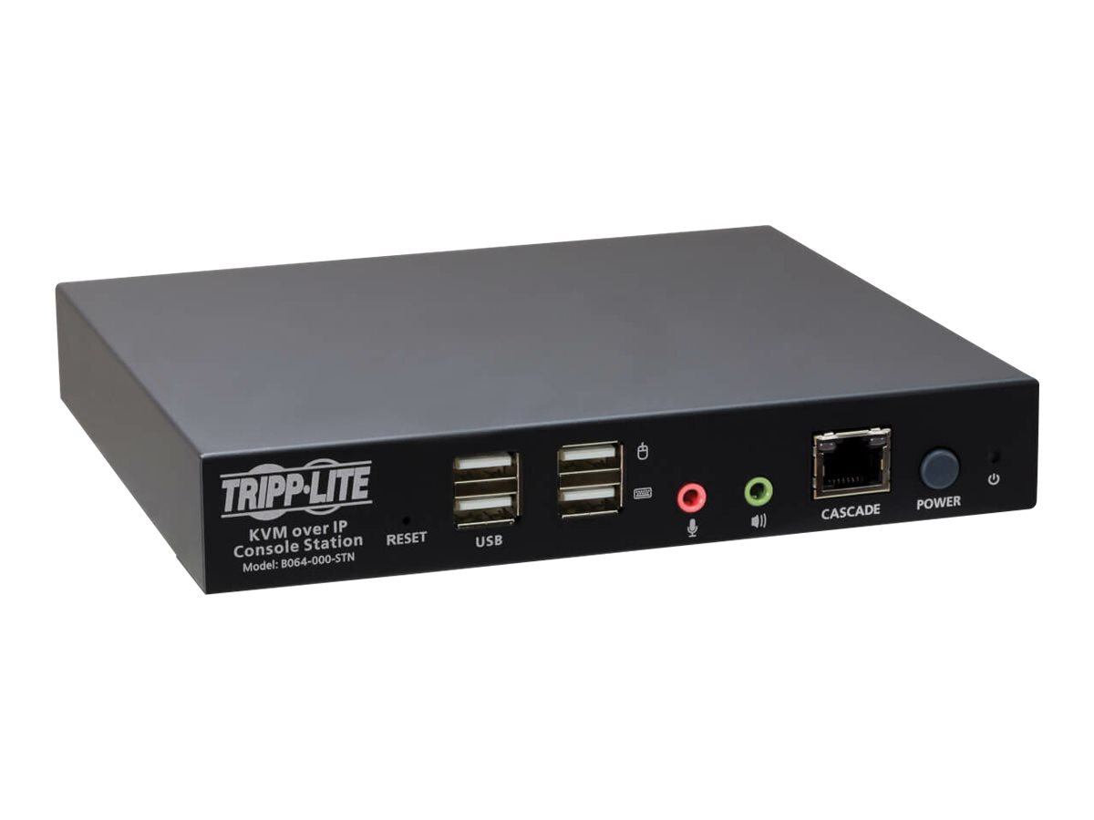 Tripp Lite KVM Over IP Remote User Console Station Java Free B064-IPG KVMs  - KVM / audio extender - TAA Compliant