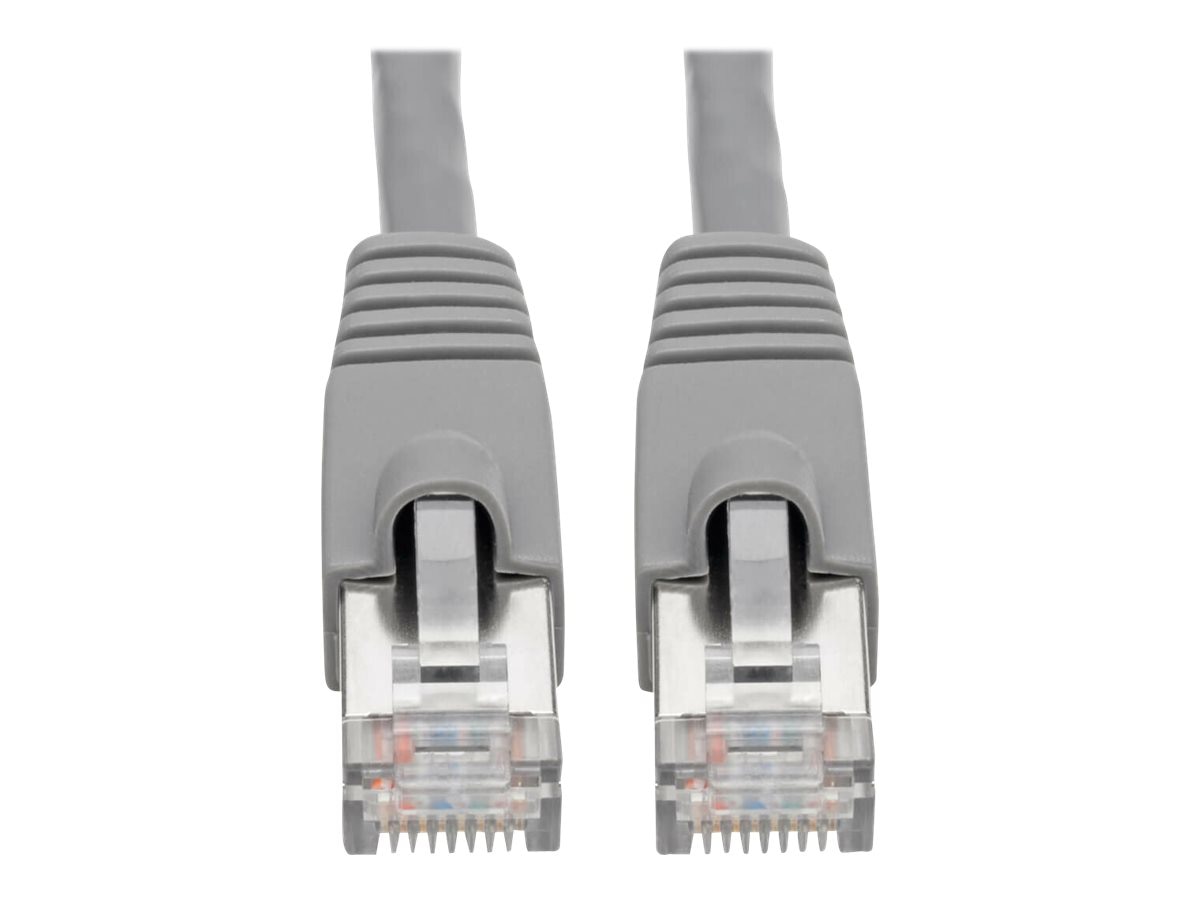 Eaton Tripp Lite Series Cat6a 10G Snagless Shielded STP Ethernet Cable (RJ45 M/M), PoE, Gray, 6 ft. (1.83 m) - patch