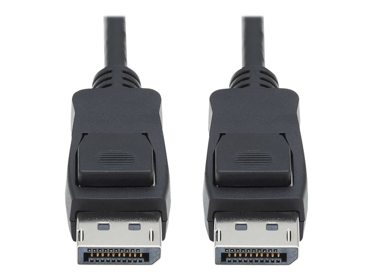 Eaton Tripp Lite Series DisplayPort 1.4 Cable with Latching Connectors, 8K (M/M), Black, 1 ft. (0.31 m) - DisplayPort